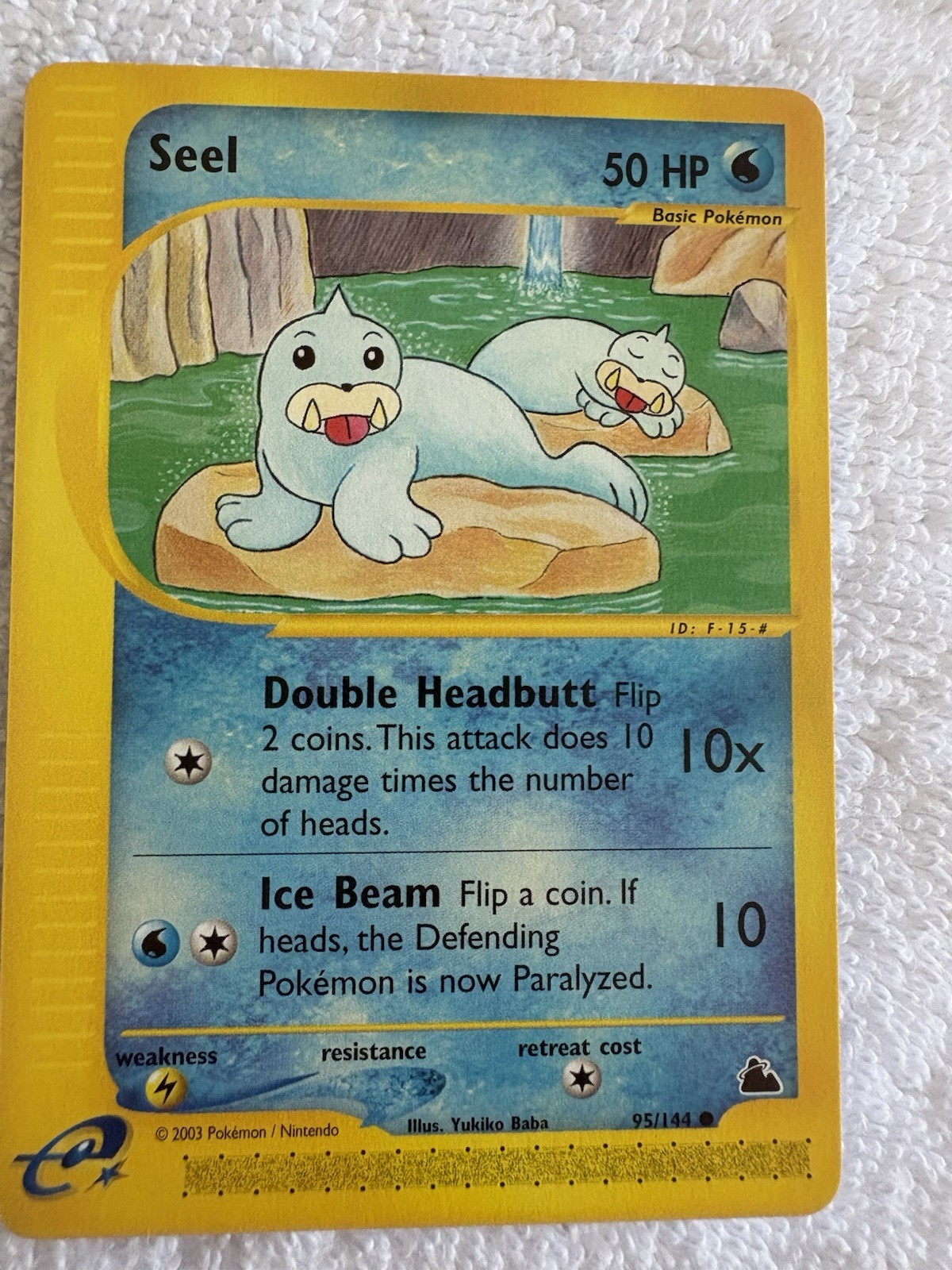 Pokemon TCG Seel 95/144 Skyridge Non-Holo Common Card