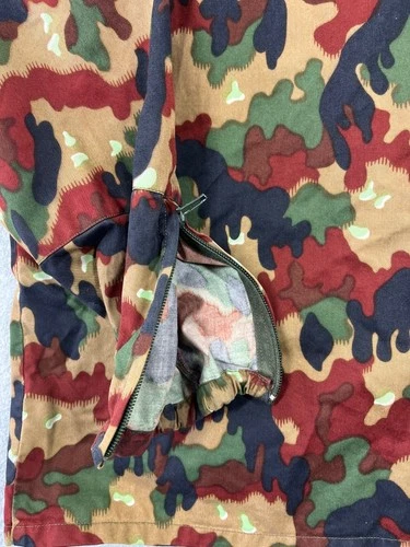 Vintage Swiss Army Taz M83 Field Jacket Mens L Alpenflage Camouflage Full Zip image 11