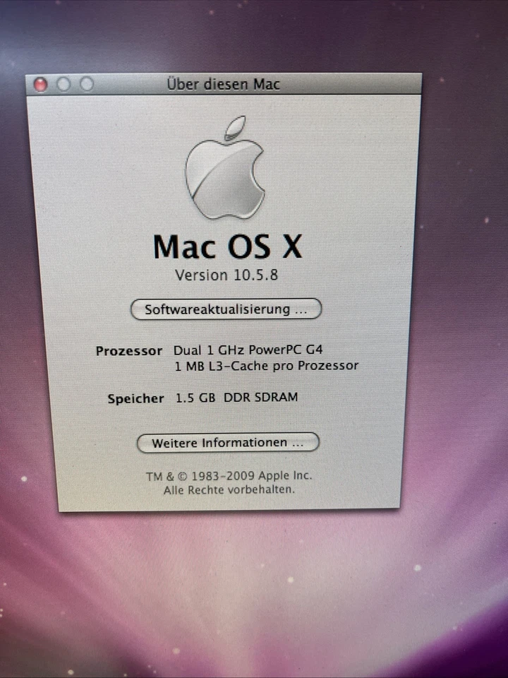 APPLE M8570 Power Mac Macintosh G4 120GB ATA HDD -  Computer Rarität - Bild 2 von 4