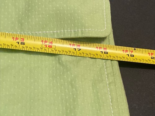 SIGRID OLSEN Womens SMALL Lime Green Button Up Midi Coat Belted Lined Pockets - Picture 14 of 15