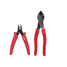 Milwaukee Flush Cutters And Diagonal Cutting Pliers Wire Cutter Pliers Set