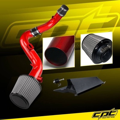 For 10-13 Golf GTi TSI MK6 2.0T 2.0L Red Cold Air Intake + Stainless Filter