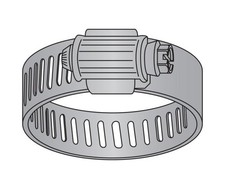 Hose Clamp Worm Gear GP SAE #44 Stainless Steel Band (12 Pieces)