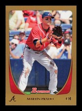 2011 Bowman #149 Martin Prado Gold Atlanta Braves