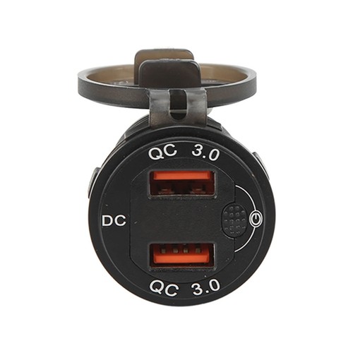 _Dual USB Car With Waterproof Cover QC3.0 Fast Charging Temperature - Zdjęcie 11 z 22
