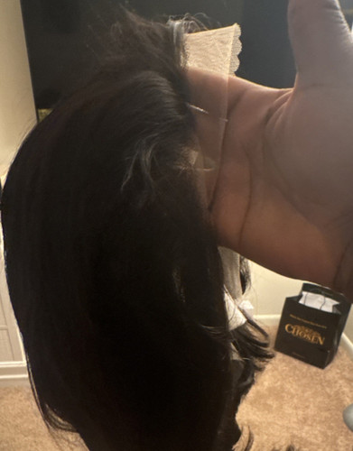 Black Straight Human Hair Closure Extension for Women