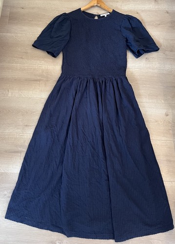 Next Petite Navy Dress Size 14 Next Petites Pure 100% Cotton