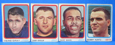 1963 Topps CFL Canadian Football 3-Card LOT,  w/ Kuntz, Mann, Nykoluk, Gray