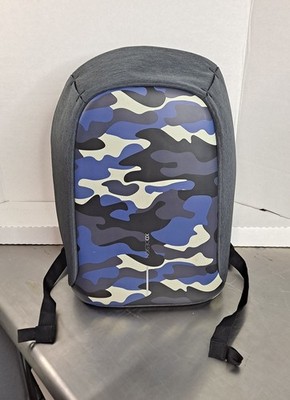 XD Design Bobby Backpack Travel Compact Anti-Theft Tech Blue Camo