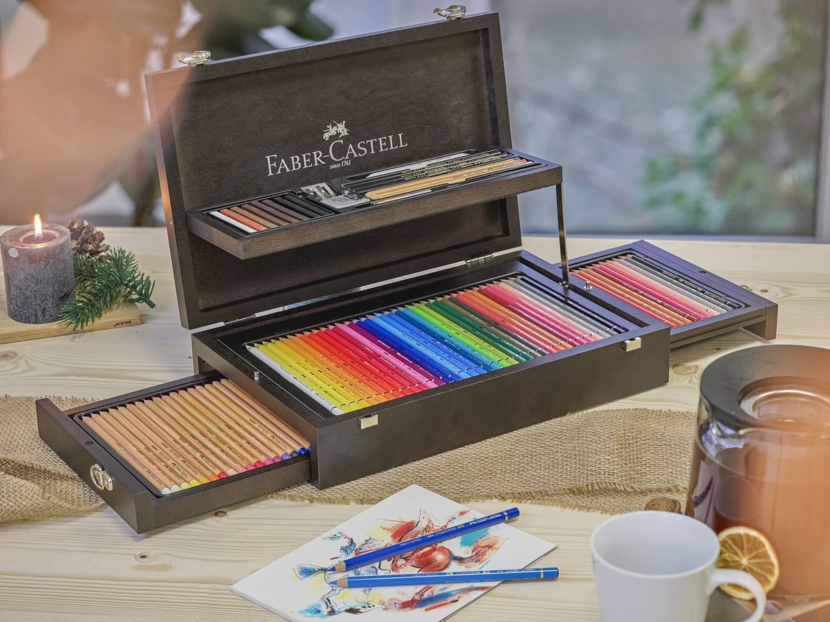 Faber-Castell Art & Graphic 125 PCS Pencils Collection, Wood Case