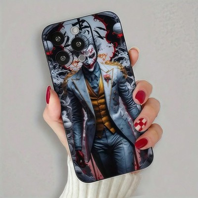 Joker Print Black Shockproof Phone Case for iPhone Samsung Redmi OPPO VIVO Re...