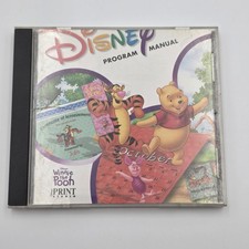 Disney Winnie The Pooh Print Studio PC Windows 98 CD-ROM Manual 1999 City