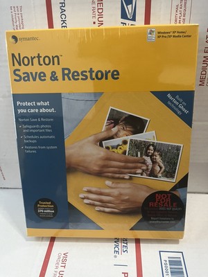 NEW SEALED Norton Save Restore Ghost Technology Windows XP Home/XP Pro/XP Media