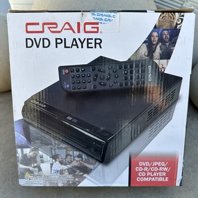 CRAIG DVD Player for TV CVD512a +Remote & Wires Open Box Complete Working!