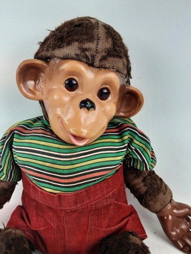 1955 NBC TV J. Fred Muggs Rubber Face Chimpanzee Monkey Toy Plush - Picture 3 of 12
