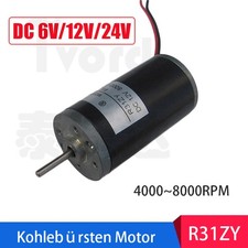 Spazzole Carbone Motore DC 6/12/24V Alta Velocità 4000-8000RPM Reversibile R31ZY