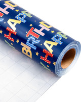"Wikadlik Geburtstags-Geschenkpapierrolle, 43 Cm X 10 M, Bunt, \"Happy Birthday\"-S"