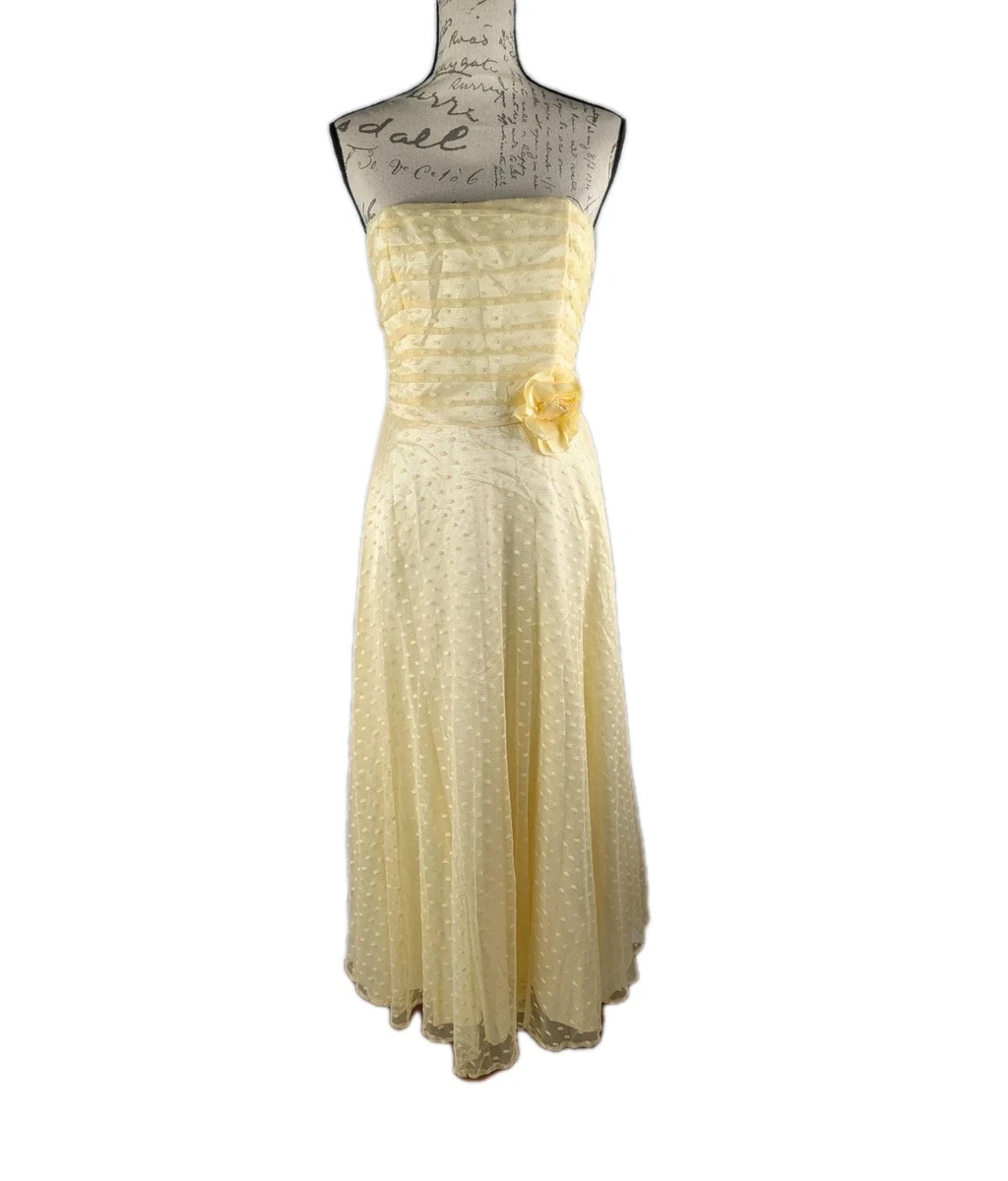 slim fit dress slacks Light Yellow & Dusty Pink Sleeveless Fit and Flare Lace Dress for Wome