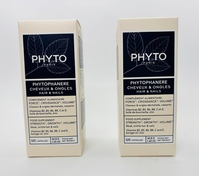 Phyto Phytophanere Hair & Nails Supplement 2 x 120 (240 Caps) EXP:03/2028
