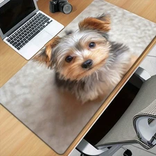 40*90cm Yorkie Puppy Large Gaming Mouse Pad - Non-Slip Rubber Base, XXL Computer