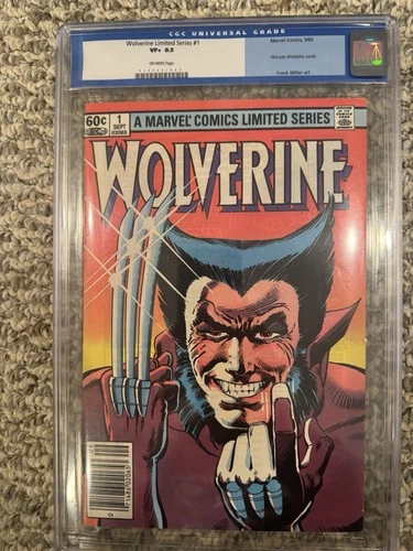 Wolverine Limited Series #1-4 1982 CGC Graded Frank Miller art