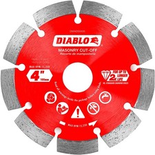 Diablo DMADS0400 4" Diamond Segmented Masonry Cut-Off Blade