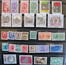 Italy Stamps lot of 29 Used Vintage Mix w/Modern. Partial SETS