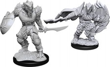 WZK90303 Dungeons  Dragons Unpainted Miniatures: W15 Dragonborn Fighter Male