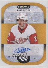 2022-23 Upper Deck Synergy Rink Ink Orange 26/49 Pius Suter #RI-PS Auto 04td