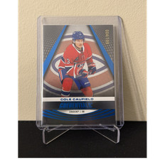 Upper Deck 2025-26 Credentials Hockey Blue #13 Cole Caufield Canadiens /199