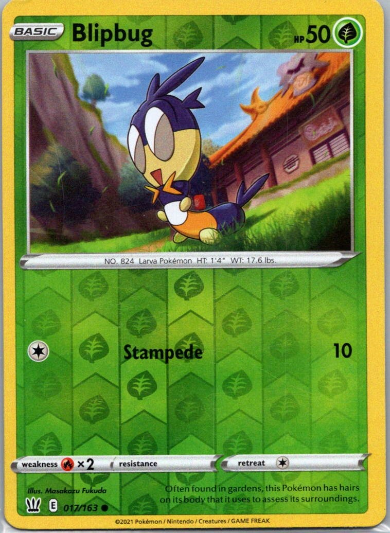 Pokemon TCG Blipbug 17/163 Battle Styles Rev Holo LP