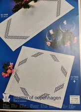 Denmark Permin Of Copenhagen Hardanger Table Topper Kit. Model 10-7668