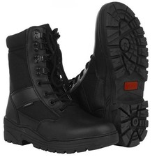 Anfibi Sniper 8 Buchi Neri Fostex Pelle Nylon Antiscivolo Lavoro Outdoor