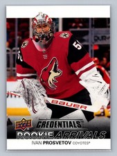 2021-22 Upper Deck Credentials - Rookie Arrivals Ivan Prosvetov #RA-36 (RC)