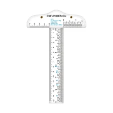 6 Inches Acrylic Clear T-Square Ruler,1 Pack,T Square Ruler,Transparent,T Ruler,