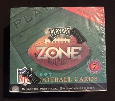 ULTRA RATE 1997 Playoff ZONE Football Cards Factory Sealed Hobby Box 120 cards
