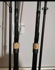 Shiamno Freshwater Fishing Rods 12 ft 2-Piece Cork Handles Black/Beige