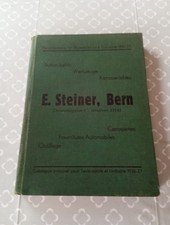 Schöner, alter Katalog von E. Steiner von 1936/1937