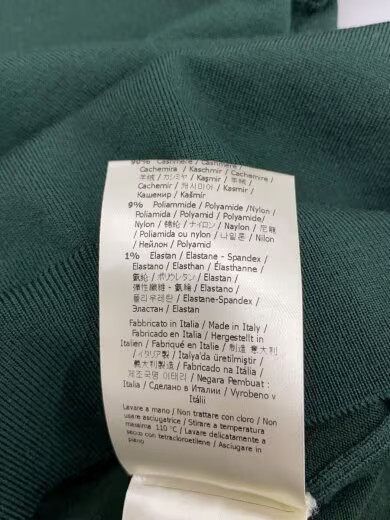 FENDI/Knit sweater (thin)/Size 38/Cashmere/GRN/Solid/FZZ852/Ruffle thumbnail 5
