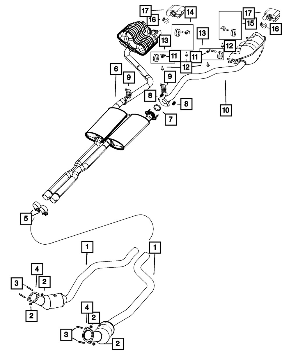Aislador y soporte de escape izquierdo para Mopar Challenger 2014-2023 (P/N 68260902AA)