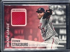 Strasburg, Stephen - 2019 Topps - Major League Material - Swatch 