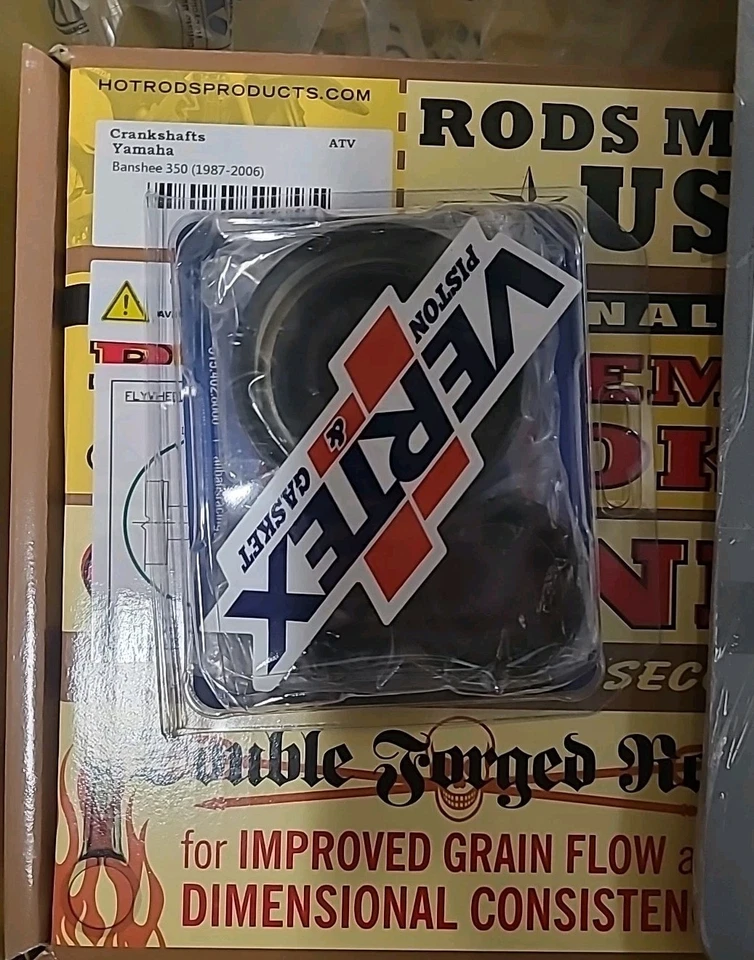 Hot Rods Bottom End Rebuild Kit Crankshaft Fits YAMAHA BANSHEE 350 1987-2006 - Image 4 of 4