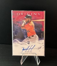 2020 Panini Origins Baseball Yordan Alvarez RC Auto Red SSP /25 #10 Astros