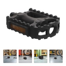 1 Pair Road Bike Pedals: Plastic Flat Cycling Pedals - Anti-Skid Platform