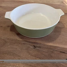 Vintage Corning Ware b-1-b 1 Quart Casserole Dish Avocado Green