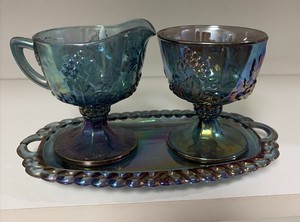 Blue Carnival Glass | eBay