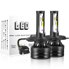 2x H4 9003 LED Headlight Kit 6000K High/Low Bulbs For HONDA CIVIC 1992-2002 2003