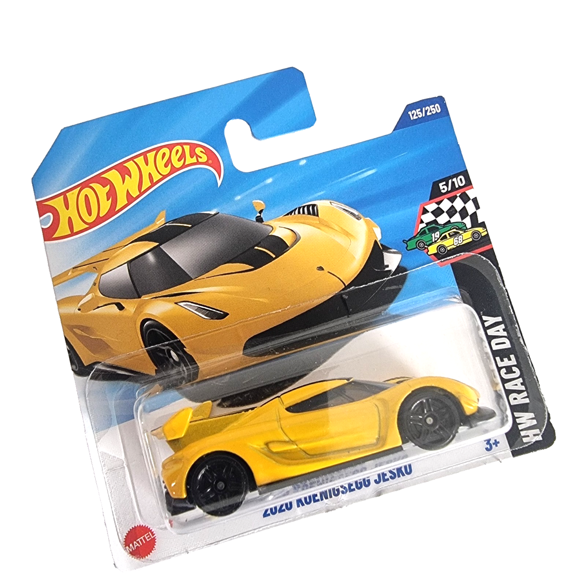 2 x Hot Wheels ✓ 2020 Koenigsegg Jesko Yellow Race Day • 125/250