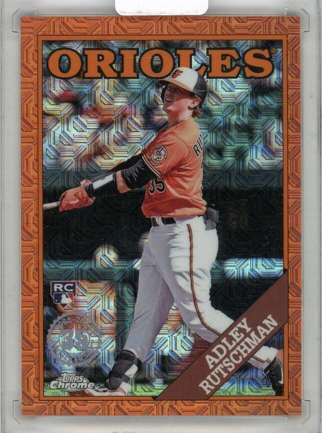 Adley Rutschman 2023 Topps Chrome Orange Silver Pack Mojo RC 17/25