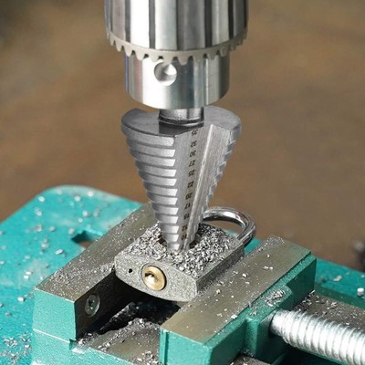 5-35mm HSS Titanium Round Shank Step Cone Drill Bit Hole Saw Cutter Tool de